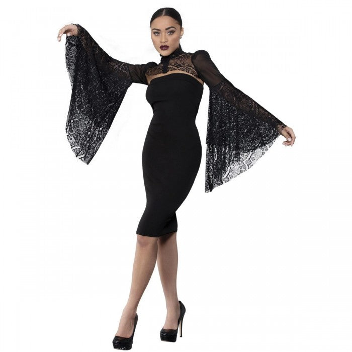 Front - Fever Womens/Ladies Deluxe Gothic Shawl