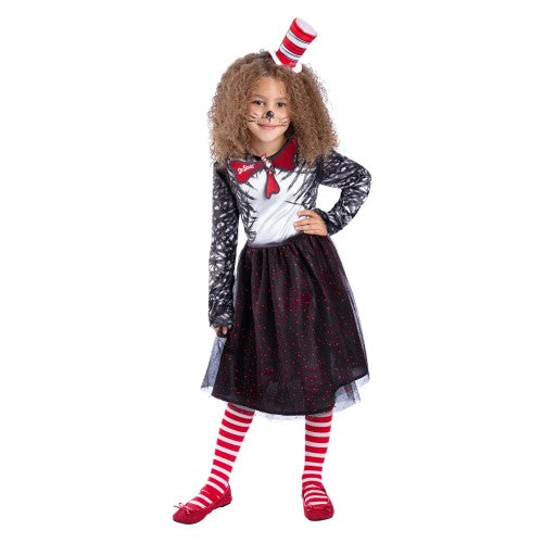 Front - Dr. Seuss Girls The Cat In The Hat Costume