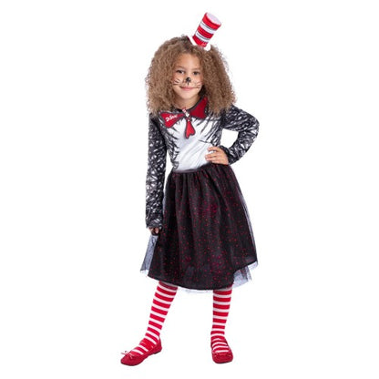 Front - Dr. Seuss Girls The Cat In The Hat Costume