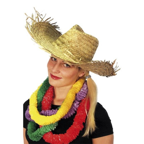 Front - Smiffys Hawaiian Straw Costume Hat