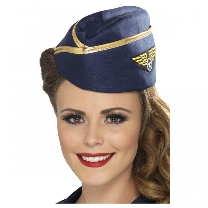 Front - Smiffys Air Hostess Costume Hat