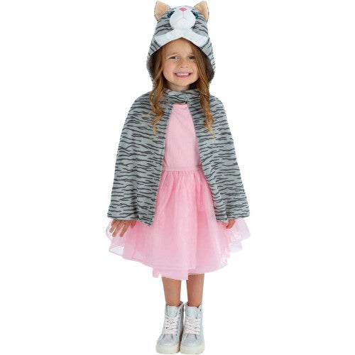 Front - Smiffys Childrens/Kids Deluxe Kitten Plush Cape