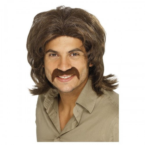Front - Smiffys Mens 70s Retro Wig