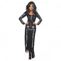 Front - Smiffys Womens/Ladies Skeleton Costume Dress