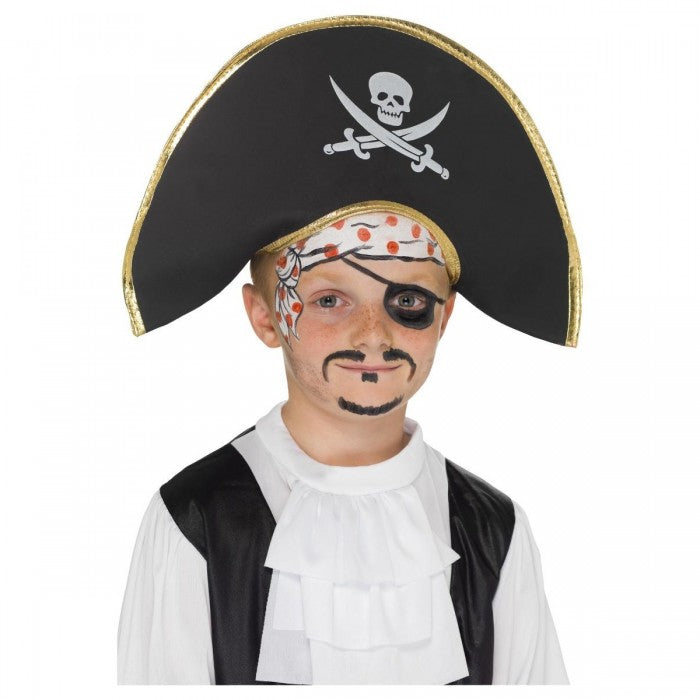 Front - Smiffys Childrens/Kids Pirate Costume Hat