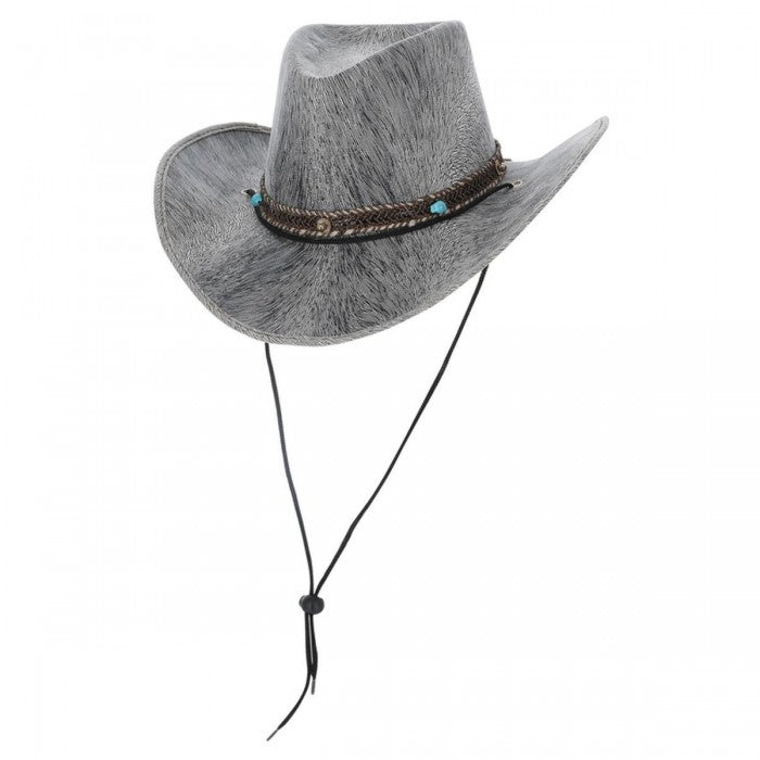 Front - Smiffys Unisex Adult Distressed Western Cowboy Hat