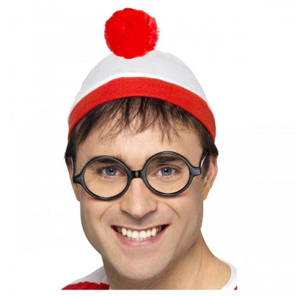 Front - Wheres Wally? Mens Costume Accessory Set