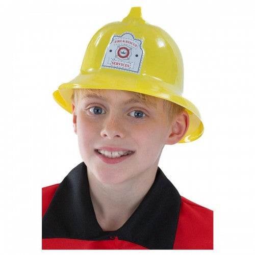 Front - Smiffys Childrens/Kids Firefighter Costume Hat