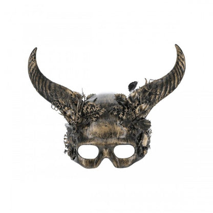 Front - Smiffys Unisex Adult Deluxe Horns Masquerade Eye Mask