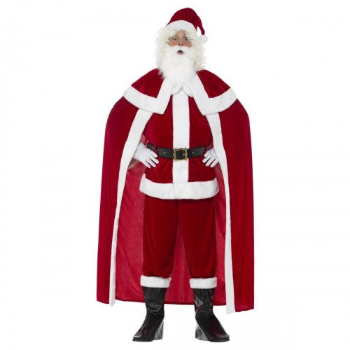 Front - Smiffys Mens Deluxe Santa Claus Costume Set