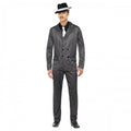 Front - Smiffys Mens Gangster Pinstripe Costume