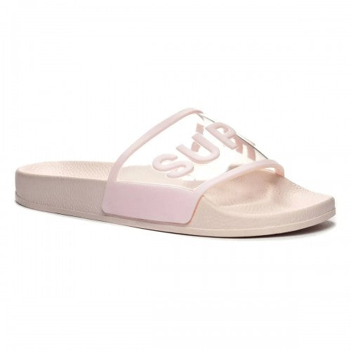 Front - Superga Womens/Ladies 1908 Clear Identity Sliders