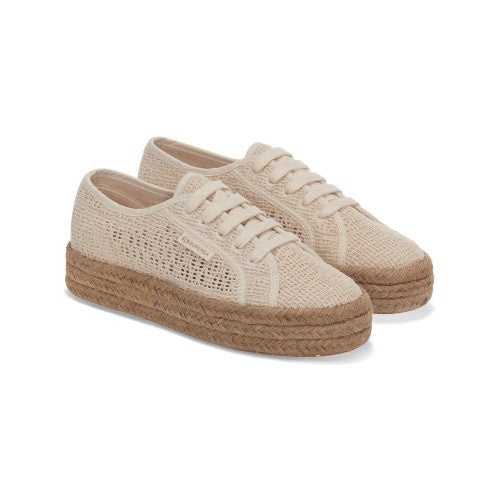 Front - Superga Womens/Ladies 2730 Macramé Rope Trainers