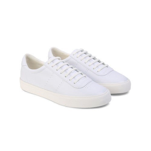 Front - Superga Unisex Adult 4834 Club S Perforated Vegan Leather Trainers