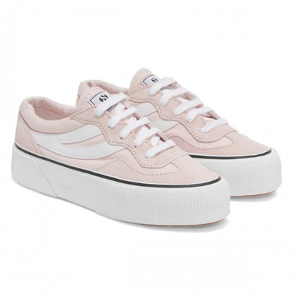 Front - Superga Womens/Ladies 3041 Revolley Colour Block Suede Platforms