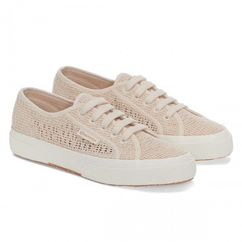 Front - Superga Womens/Ladies 2750 Macramé Trainers