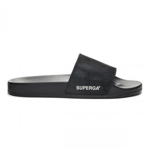 Front - Superga Womens/Ladies 1908 Butter Soft Leather Sliders