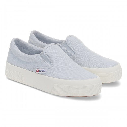 Front - Superga Womens/Ladies 2740 Slip-on Flatform Loafers