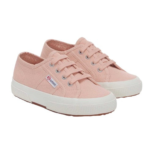 Front - Superga Childrens/Kids 2750 Jcot Leather Trainers