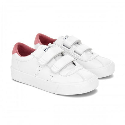 Front - Superga Childrens/Kids 2843 Club S Vegan Leather Trainers