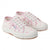 Front - Superga Childrens/Kids 2750 Flowers Gingham Trainers