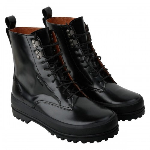 Front - Superga Womens/Ladies 3341 Alpina Box Leather Ankle Boots