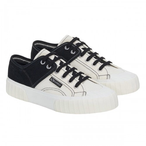 Front - Superga Womens/Ladies Colour Block Trainers