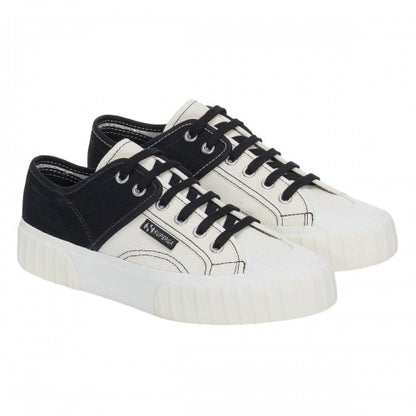 Front - Superga Womens/Ladies Colour Block Trainers