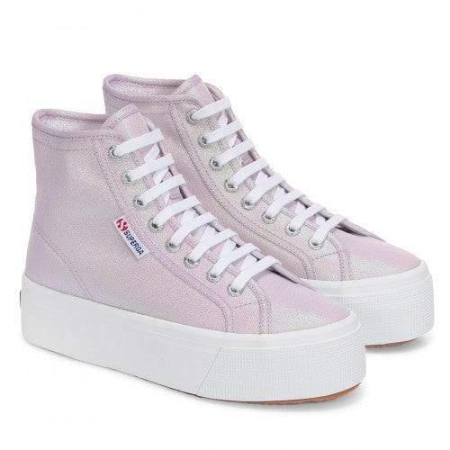 Front - Superga Womens/Ladies 2708 Lamé High Tops