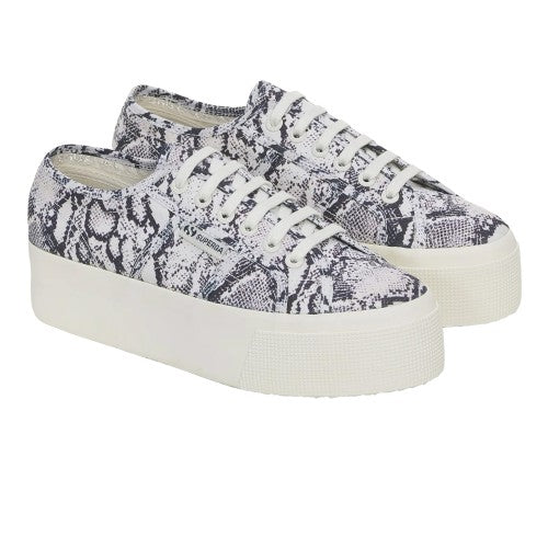 Front - Superga Womens/Ladies 2790 Snake Print Trainers