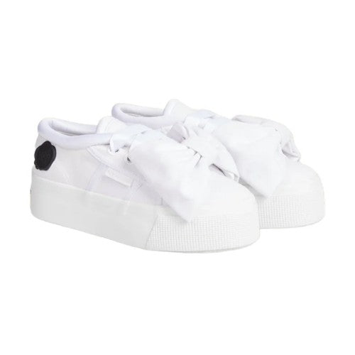 Front - Superga Womens/Ladies Viktor & Rolf 2790 Bow Cotton Platform Trainers