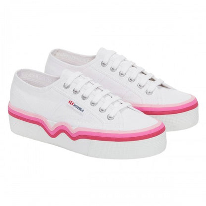 Front - Superga Womens/Ladies 2740 Liquify Stripes Trainers