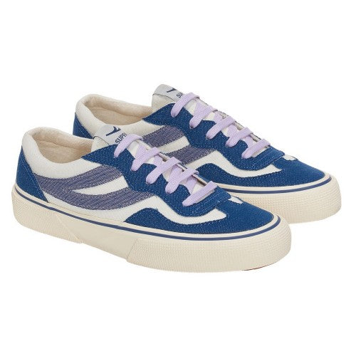 Front - Superga Womens/Ladies 2941 Revolley Denim Trainers
