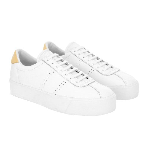 Front - Superga Womens/Ladies 2854 Club 3 Comfort Leather Trainers