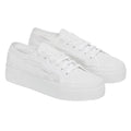 Front - Superga Womens/Ladies 2740 Sangallo Flower Trainers