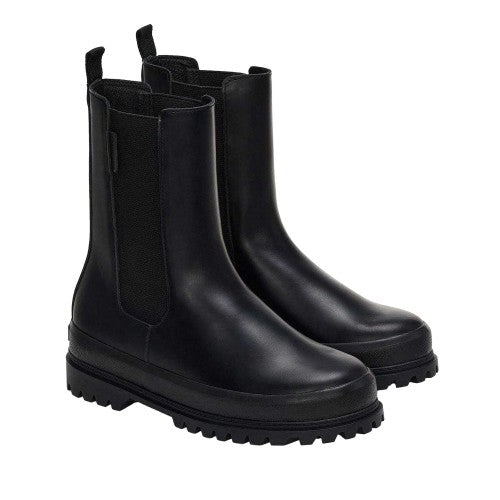 Front - Superga Womens/Ladies 3006 Alpina Box Leather Chelsea Boots