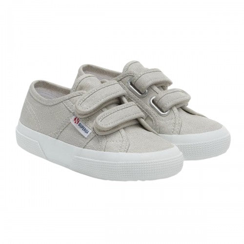 Front - Superga Girls 2750 Glitter Straps Trainers