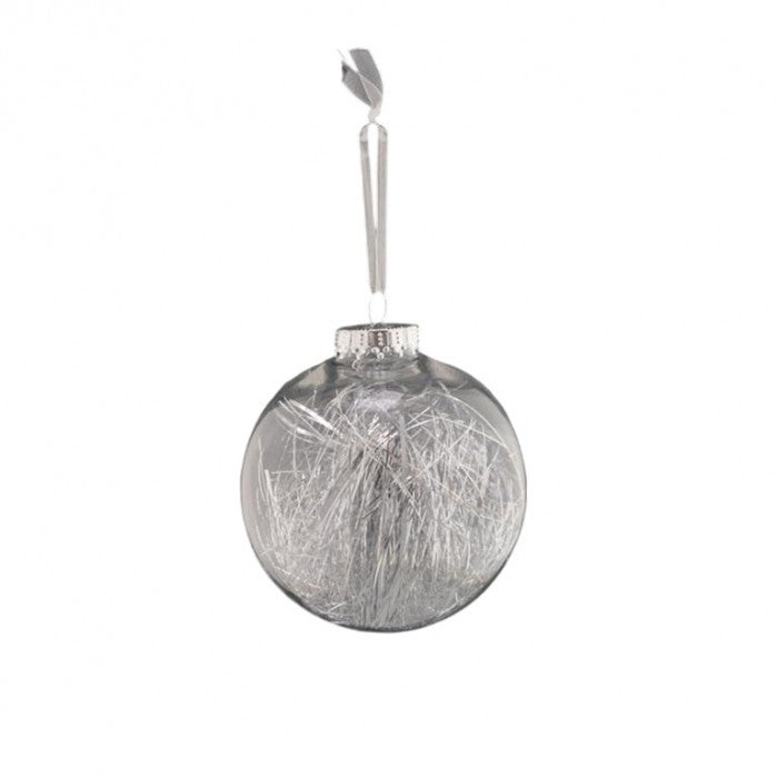 Front - Davies Products Lametta Clear Bauble