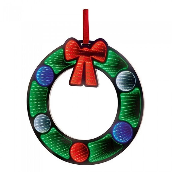 Front - Premier Infinity Christmas Wreath LED Christmas Decoration