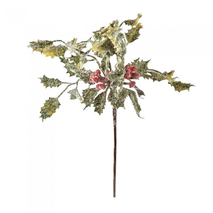 Front - Premier Holly & Berries Christmas Tree Pick