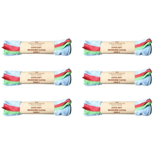 Front - Groundsman Microfibre Cleaning Cloths (Pack of 3)