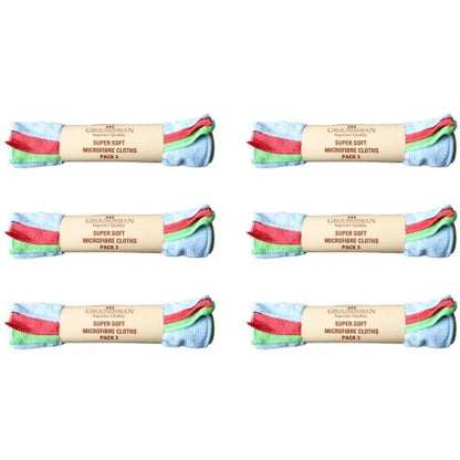 Front - Groundsman Microfibre Cleaning Cloths (Pack of 3)