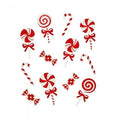 Front - Premier Glitter Candy Christmas Window Sticker