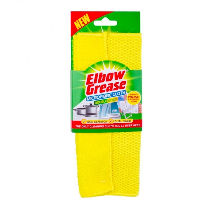 Front - Elbow Grease Microfibre Double Sided Cleaning Cloth