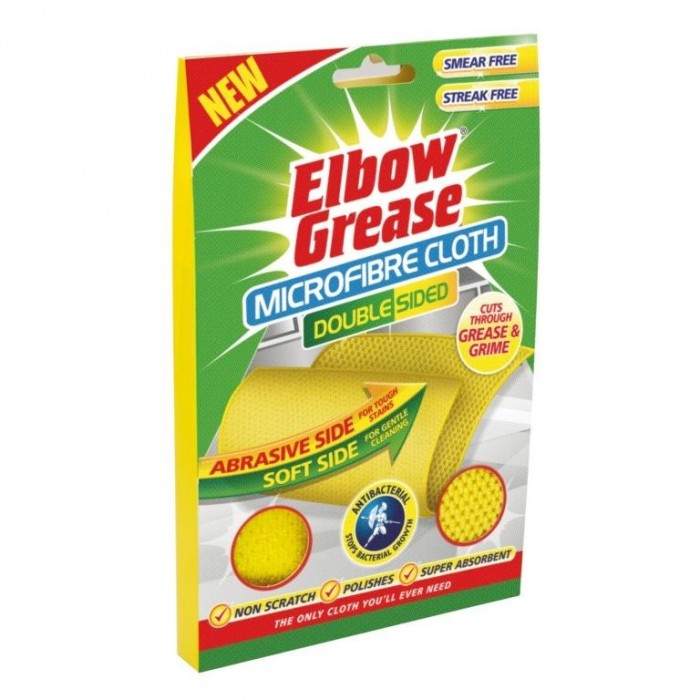 Front - Elbow Grease Microfibre Double-Sided Cleaning Cloth