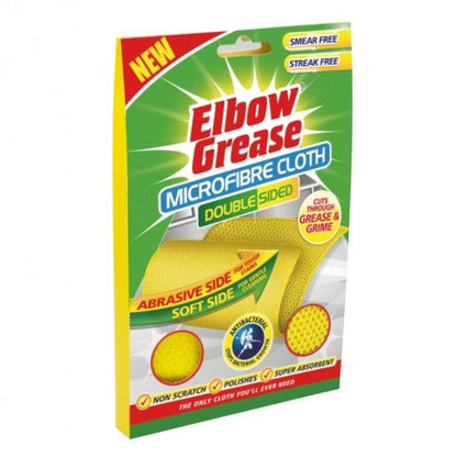 Front - Elbow Grease Microfibre Double-Sided Cleaning Cloth