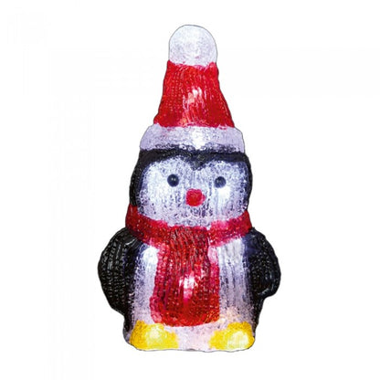 Front - Premier Acrylic Penguin LED Christmas Decoration