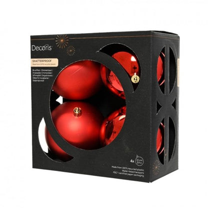 Front - Kaemingk Polystyrene Christmas Bauble (Pack of 4)