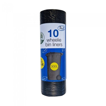 Front - Tidyz Plastic Wheelie Bin Liners (Pack Of 10)