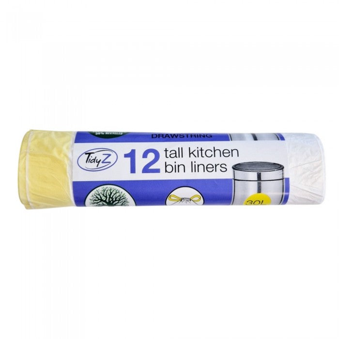 Front - Tidyz Plastic Tall Swing Bin Liners (Pack of 12)